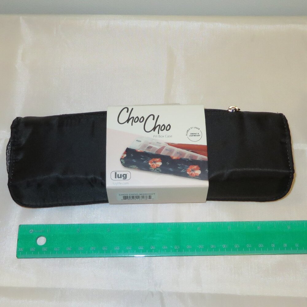 Lug Choo Choo Pill Organizer in Black BNWT